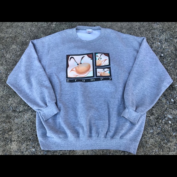 Disney Other - Disney Store Grumpy Sweatshirt 7 Dwarfs Snow White